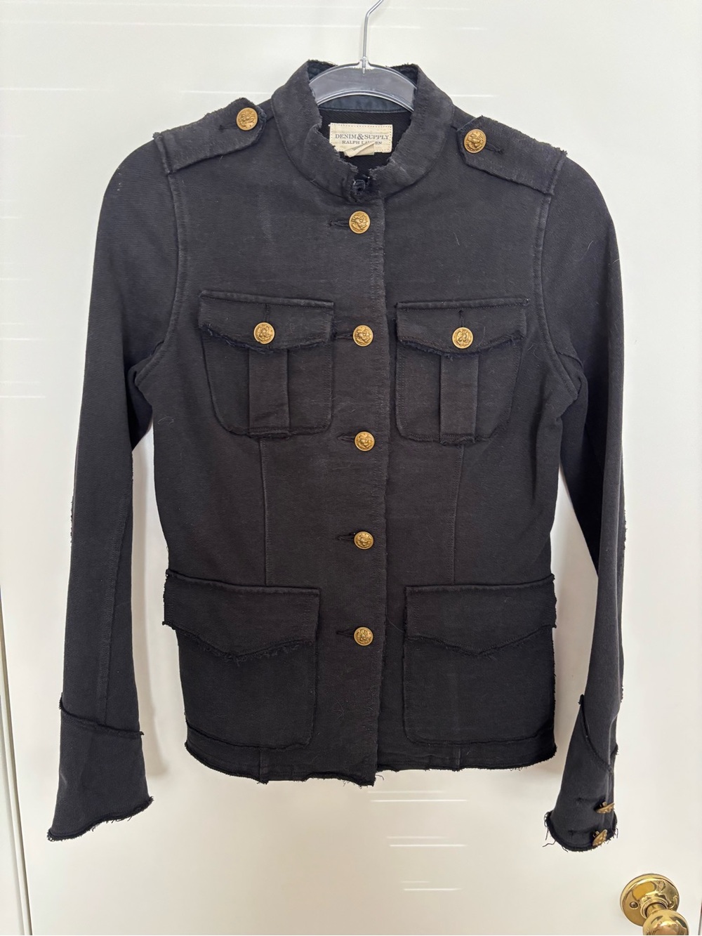 Denim & Supply Ralph Lauren Black Military Style Jacket